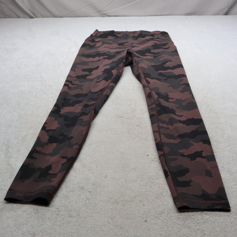 Lululemon Leggings Women 8 Camo High Rise Stretch Athletic Wunder Train 26x26